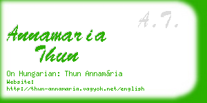 annamaria thun business card
